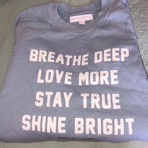 Spiritual Gangster baby blue sweatshirt - XS.